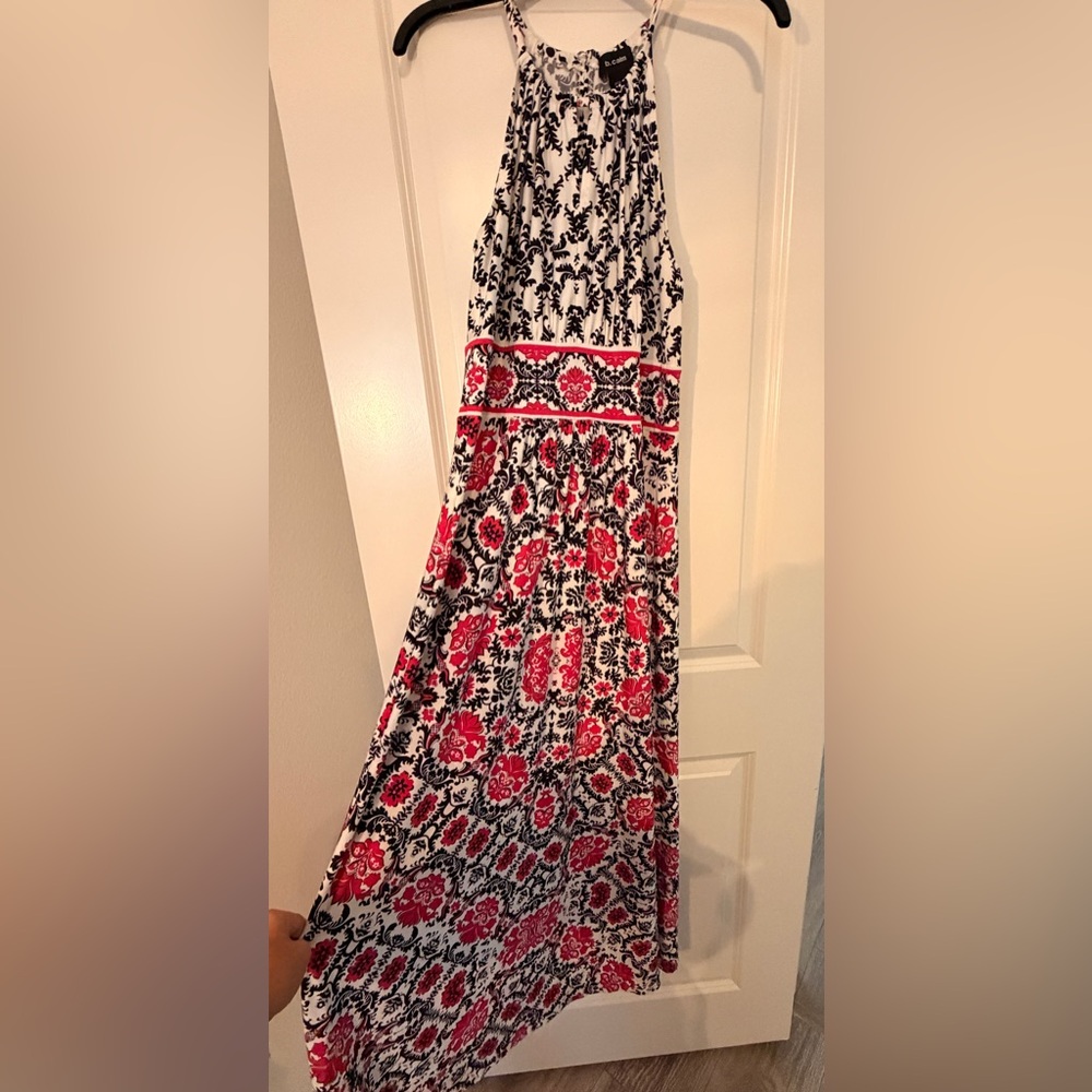 Floral Black and Red Women's Skirt